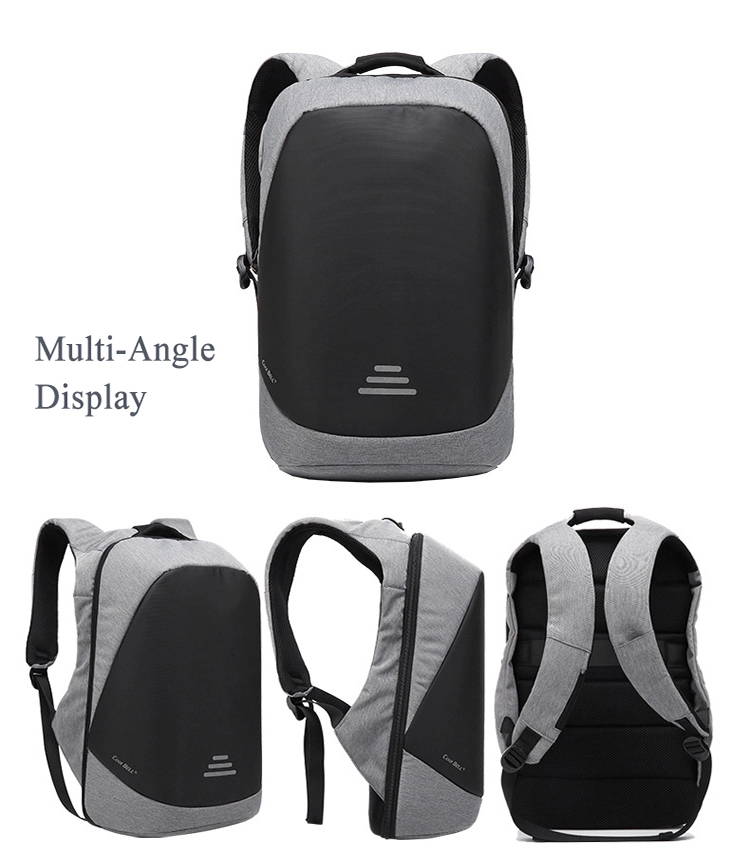 High quality heat reflective waterproof backpack / school business USB charging laptop anti-theft backpack